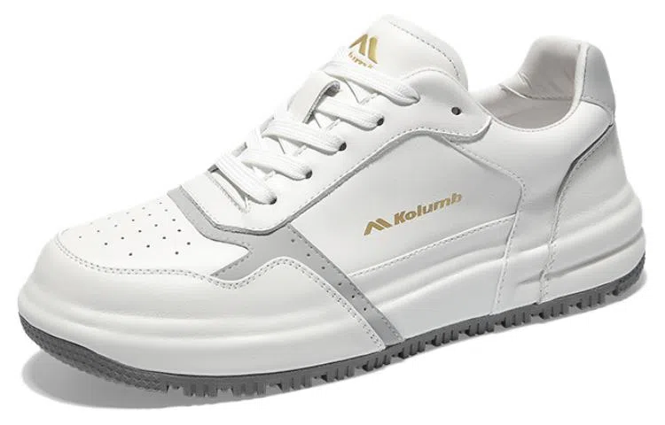 哥仑步 头层牛皮 简约百搭 时尚舒适 防滑透气 低帮 生活休闲鞋 男款