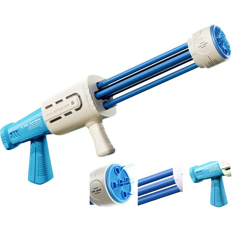 贝杰斯 喷水枪 呲水枪 抽水抽拉式水炮 户外玩水 打水仗神器 枪型玩具