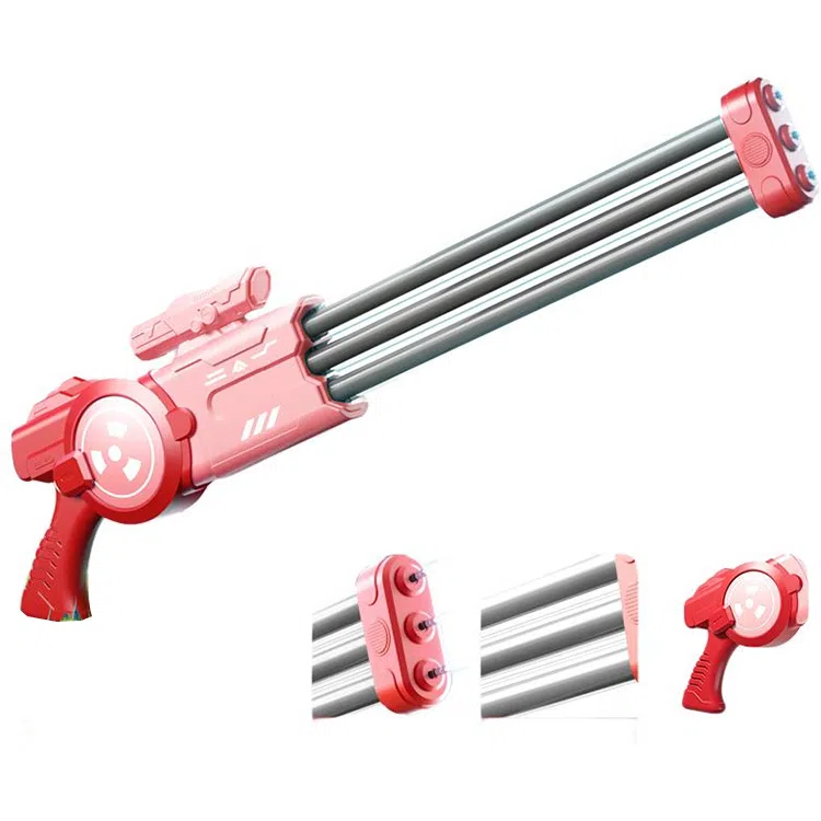 贝杰斯 喷水枪 呲水枪 抽水抽拉式水炮 户外玩水 打水仗神器 枪型玩具