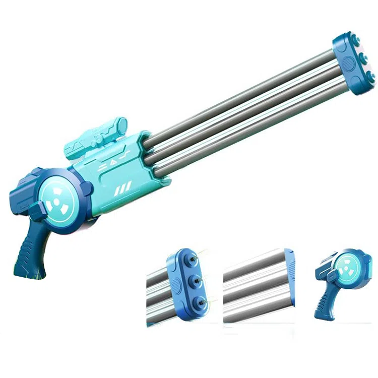 贝杰斯 喷水枪 呲水枪 抽水抽拉式水炮 户外玩水 打水仗神器 枪型玩具