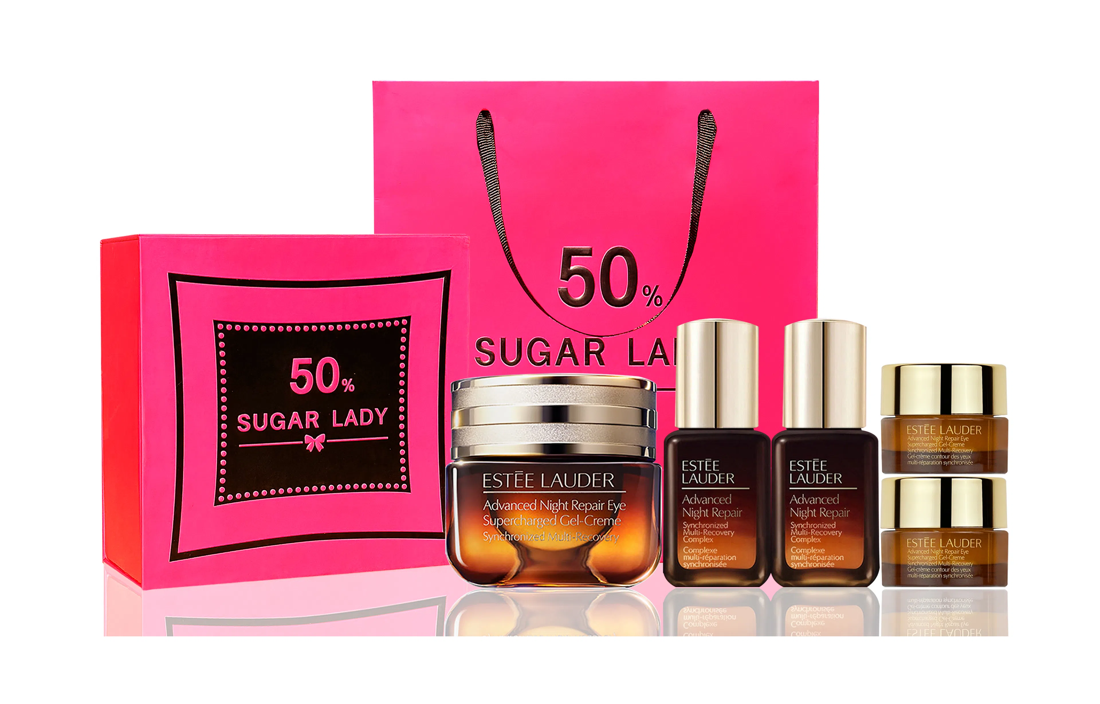 雅诗兰黛 小棕瓶 熬夜眼霜 面部精华液 尊享黑粉礼遇 淡纹紧致保湿修护