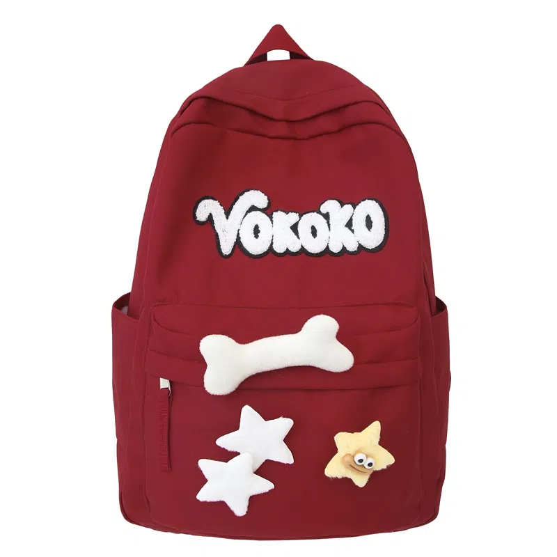 行途 可爱校园小清新质感甜酷旅行潮流轻便 牛津布 双肩包 常规 女款 黑色/红色/白色/黄色/蓝色