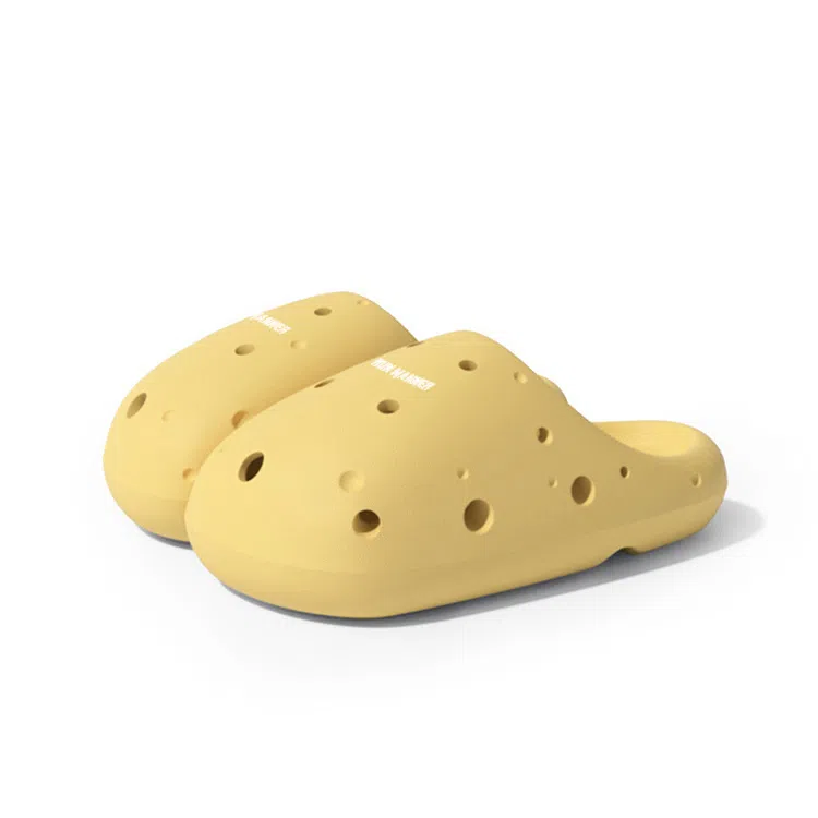 RUN MANNER Cheese Breathable Indoor Slippers