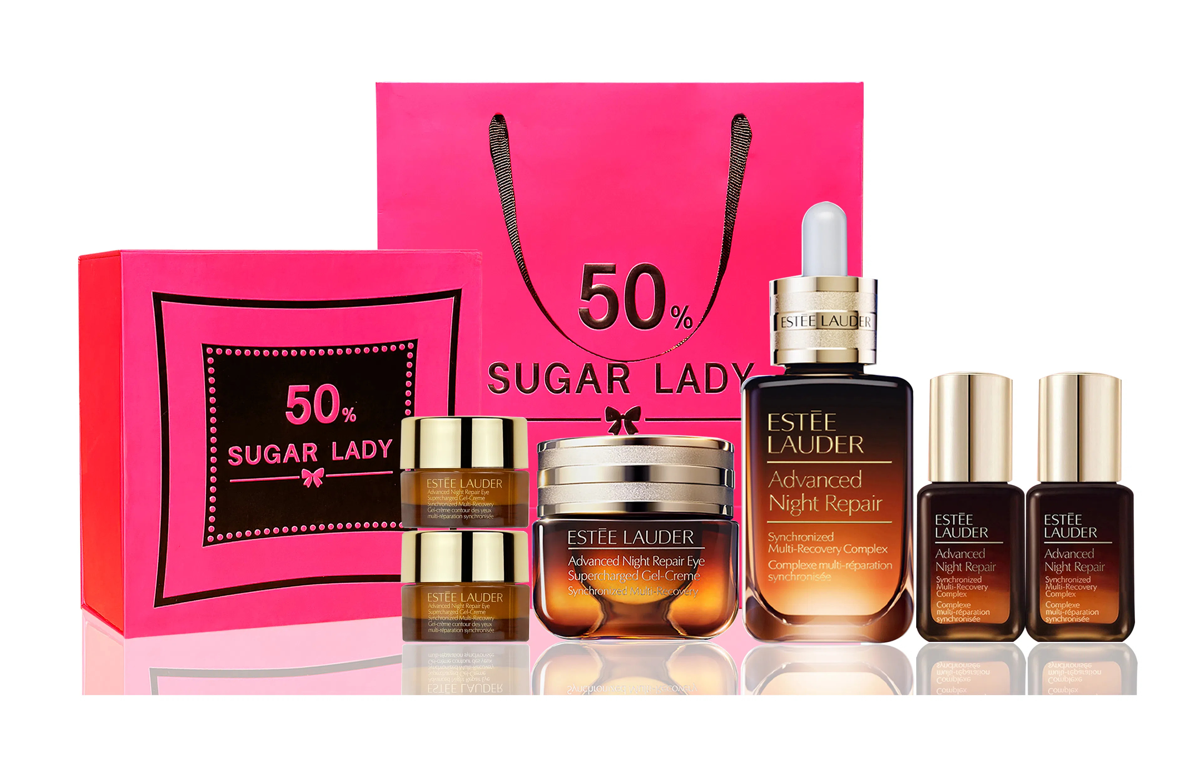 雅诗兰黛 小棕瓶 熬夜眼霜 面部精华液 尊享黑粉礼遇 淡纹紧致保湿修护