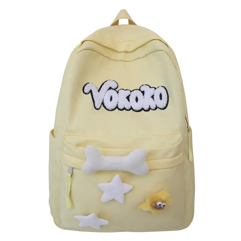 行途 可爱校园小清新质感甜酷旅行潮流轻便 牛津布 双肩包 常规 女款 黑色/红色/白色/黄色/蓝色