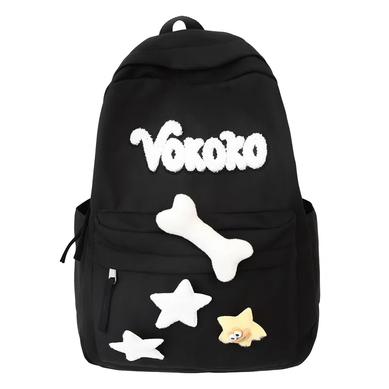 行途 可爱校园小清新质感甜酷旅行潮流轻便 牛津布 双肩包 常规 女款 黑色/红色/白色/黄色/蓝色