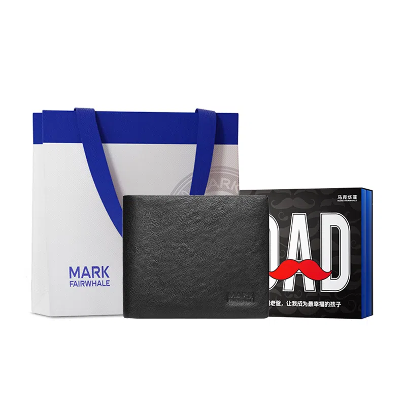 FAIRWHALE Classic Leather Wallet Black