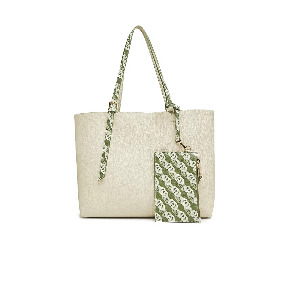 百思图 时尚大容量托特包单肩包女