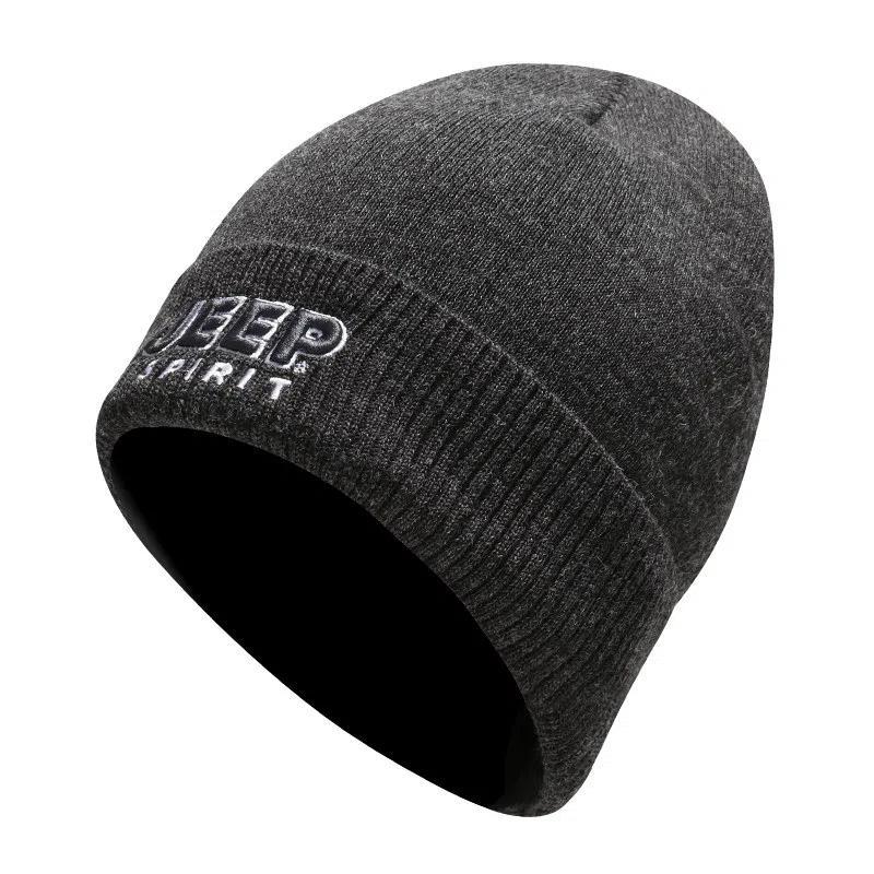 JEEP SPIRIT Windproof Knit Hat Black