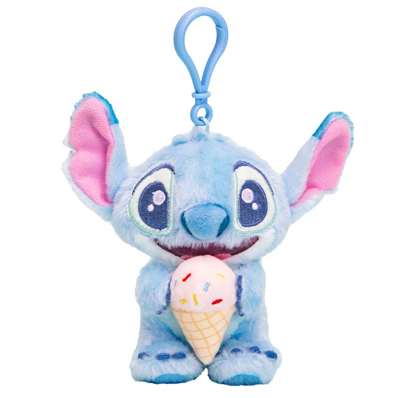 澳捷尔 迪士尼 史迪奇夏日度假系列 冰激凌吉他草帽款 玩偶周边