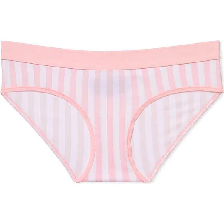 Victoria's Secret Logo Cotton Hiphugger PantyPretty Blossom Stripe 1