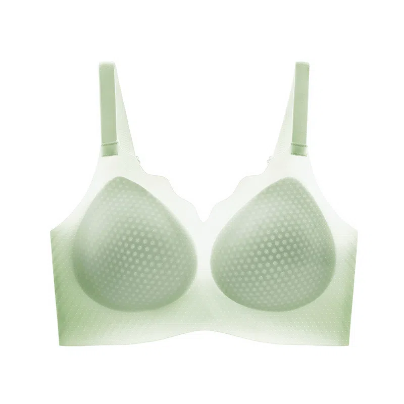 莫代尔 纯色聚拢无痕收副乳舒适透气文胸 女款