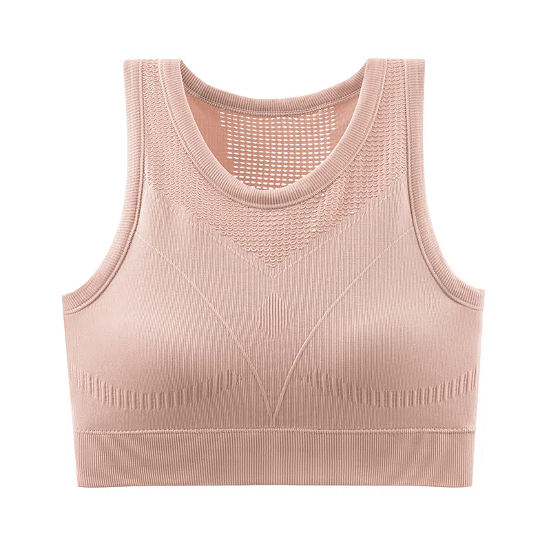 欧迪芬 透气速干轻薄贴身侧收美背自带胸垫运动背心 女款