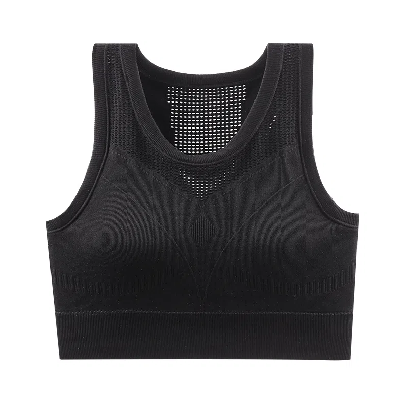 欧迪芬 透气速干轻薄贴身侧收美背自带胸垫运动背心 女款