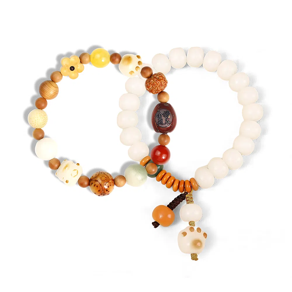 饰伴 新中式 金榜题名 胜券在握 国风佛珠转运珠招财纳福复古国潮 本命年新中式 星月菩提 手串 男女同款情侣款