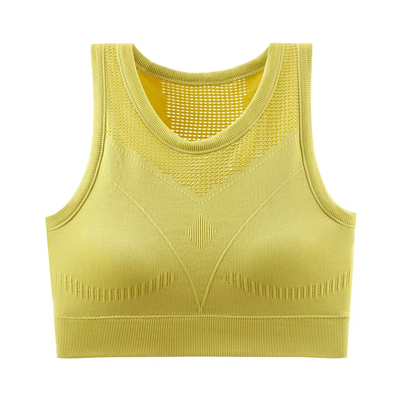 欧迪芬 透气速干轻薄贴身侧收美背自带胸垫运动背心 女款