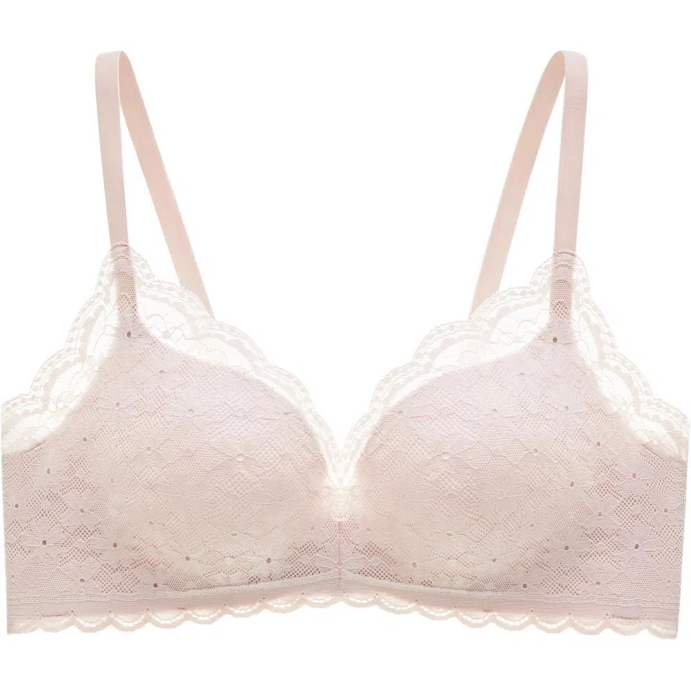 曼妮芬 小胸聚拢大胸显小舒适蕾丝文胸 女款