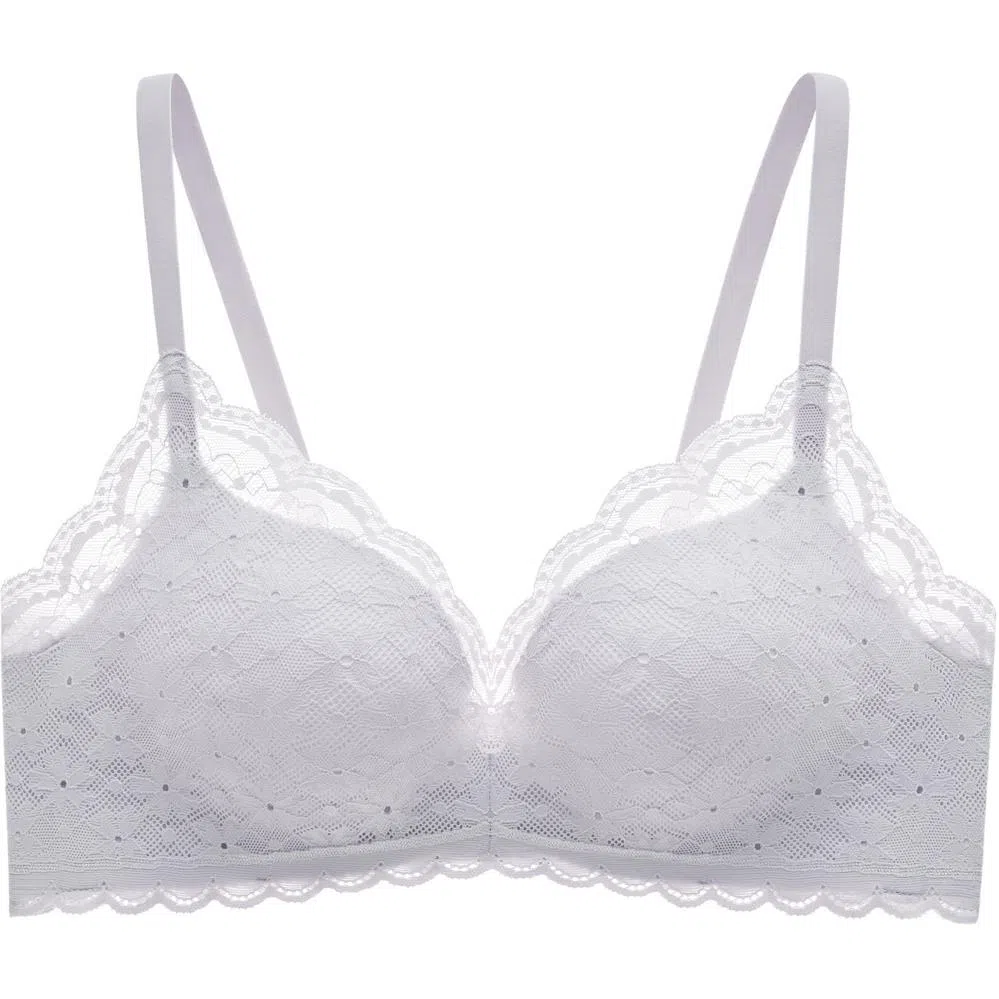 曼妮芬 小胸聚拢大胸显小舒适蕾丝文胸 女款