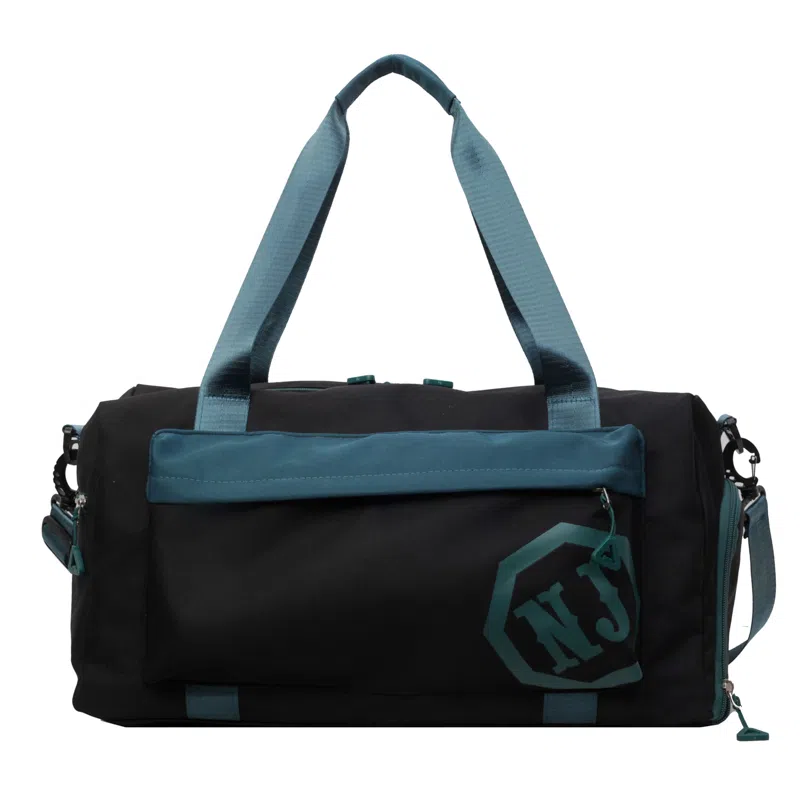 行途 大容量拼色设计 织物 手提健身包 大号 男女同款情侣款 黑色/米白色/蓝色/粉色/卡其色