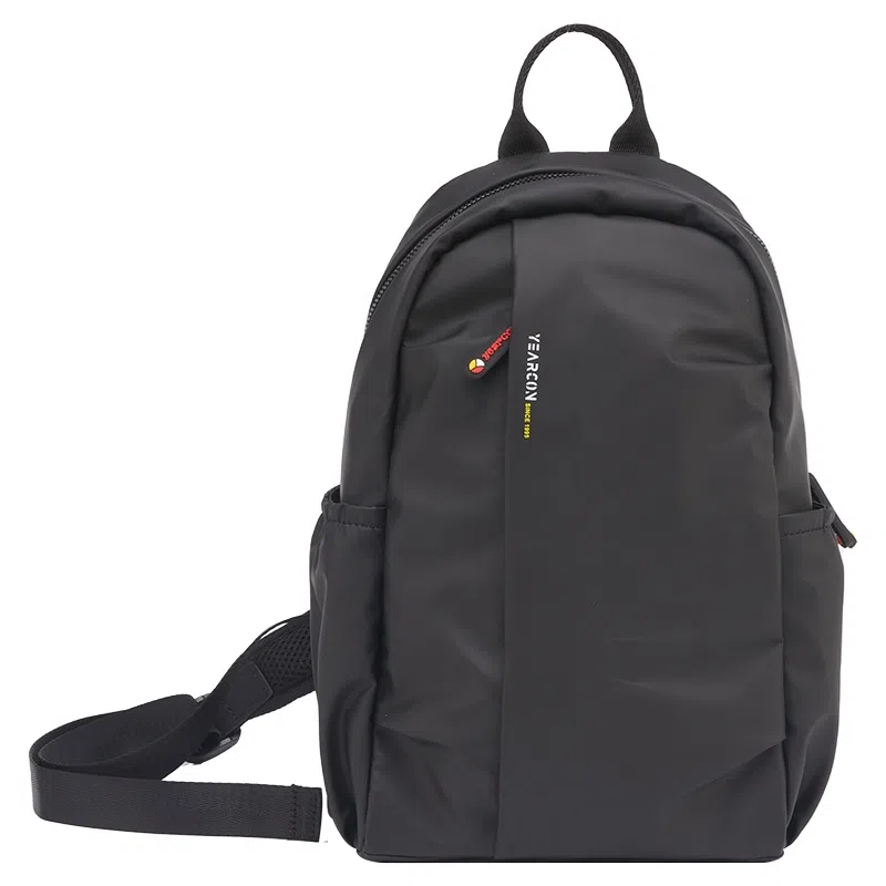 意尔康 轻便运动 织物 胸包 中号 男款 黑色