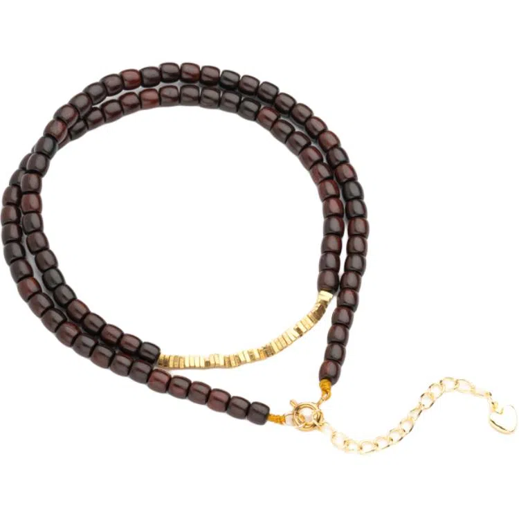 仙源 老型珠 碎银子招财 紫檀 木作手串 男女同款情侣款