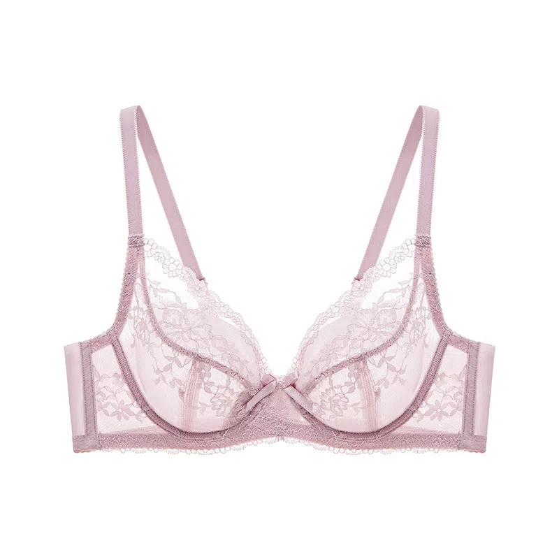 曼妮芬 蕾丝大胸显小薄软钢圈大杯文胸 女款