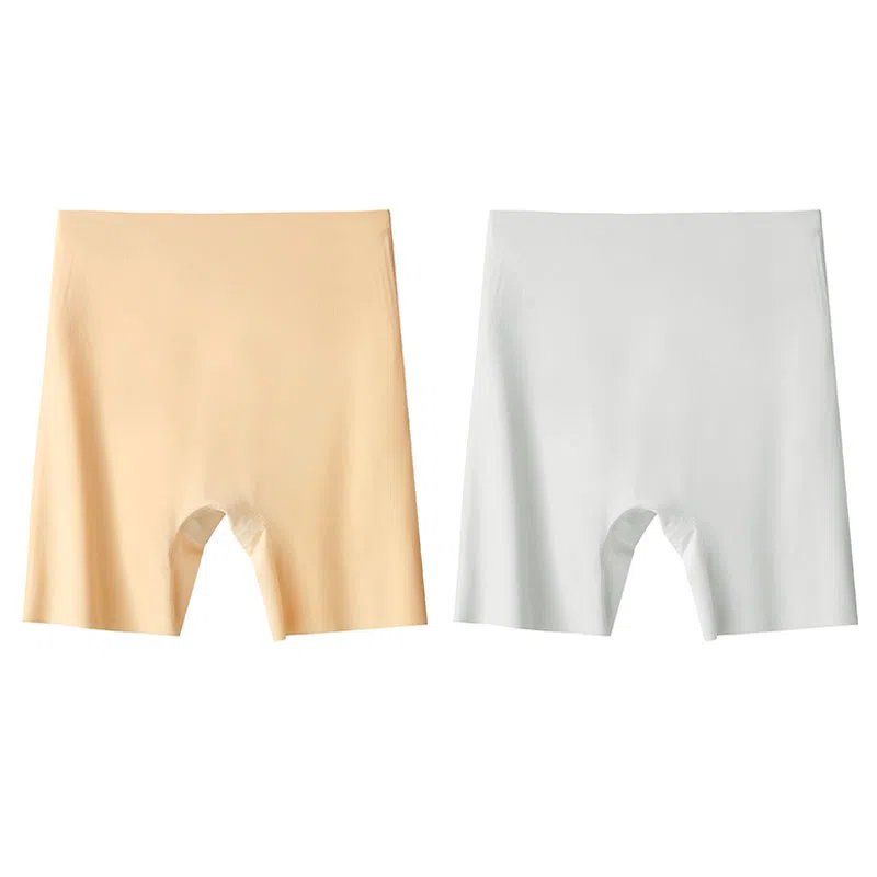 都市丽人 平角女内裤舒适裸感无痕防走光贴身不卷边美腿舒适裸感修身薄款无痕打底裤 女款
