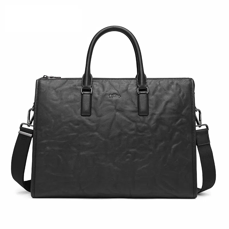 金利来男包 男士公文包真皮商务手提包简约时尚牛皮办公电脑包