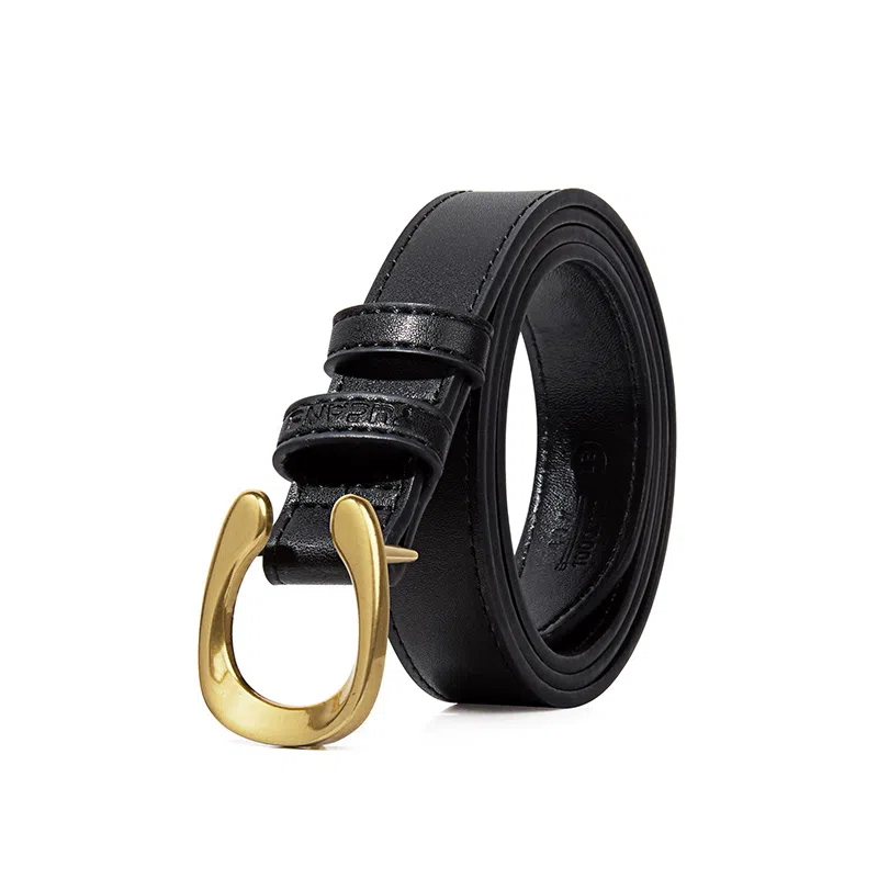 啄木鸟 二层牛皮裤带百搭韩版复古风腰带 皮带 女款