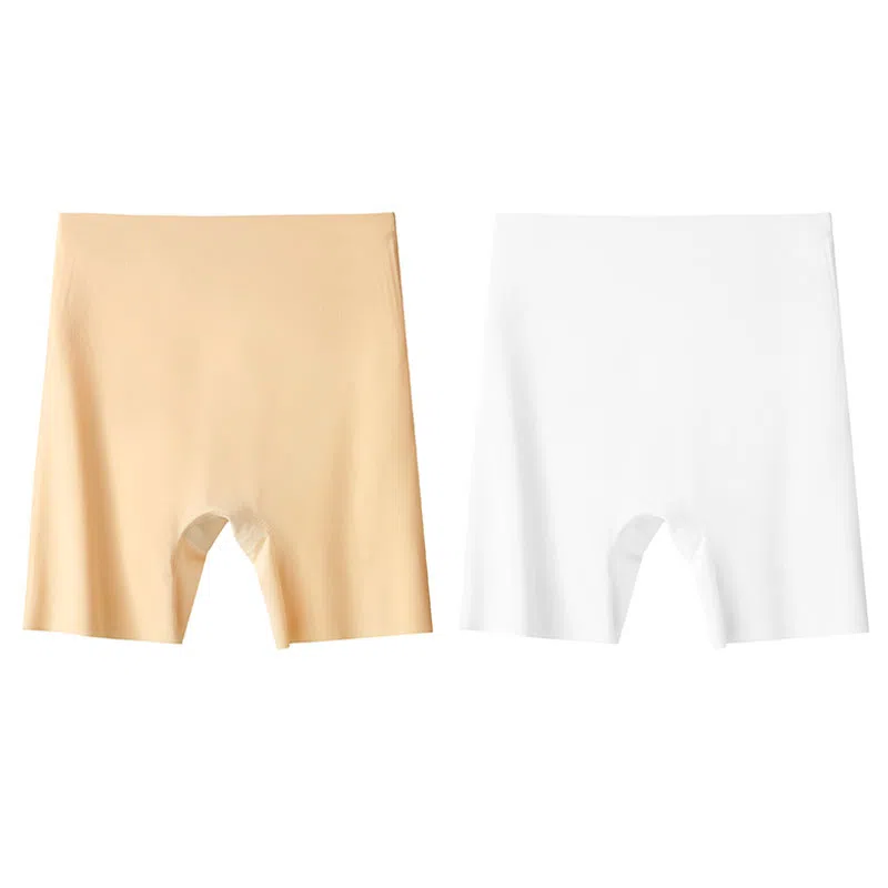 都市丽人 平角女内裤舒适裸感无痕防走光贴身不卷边美腿舒适裸感修身薄款无痕打底裤 女款
