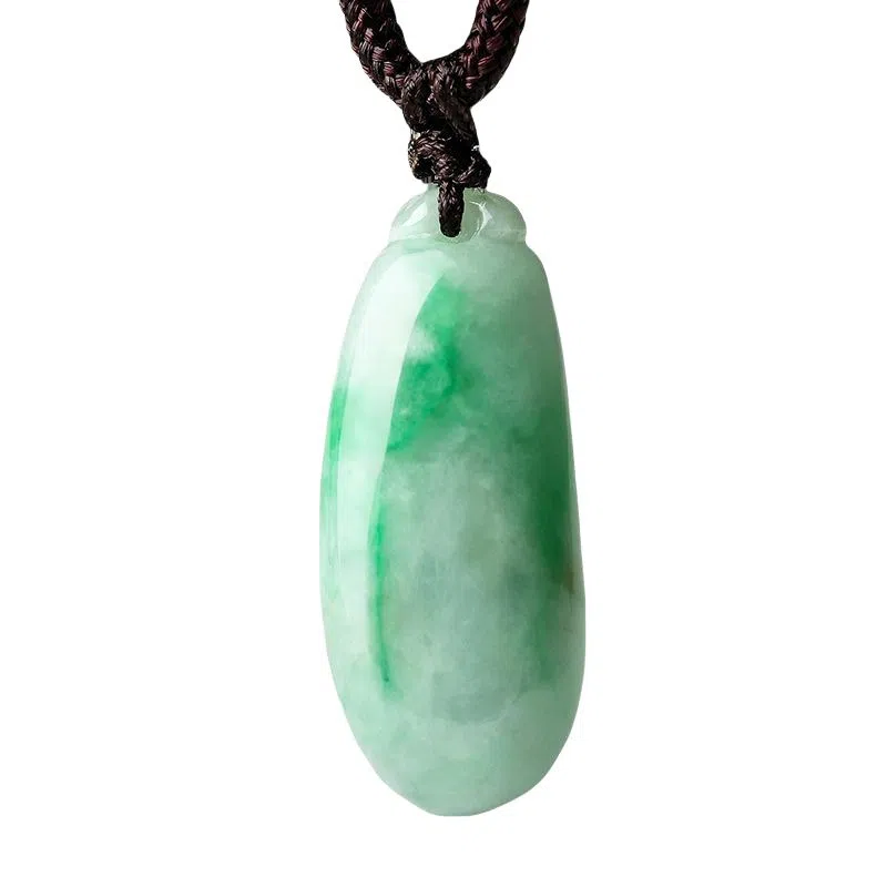 老庙 精致大气新中式福瓜编绳 豆种 翡翠项链 男女同款情侣款