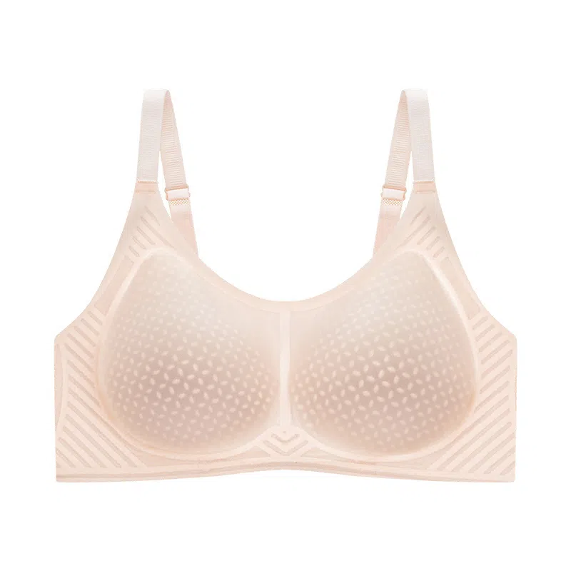 都市丽人 纯色透气聚拢薄款小胸无痕调整型文胸 女款