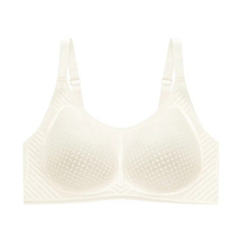 都市丽人 纯色透气聚拢薄款小胸无痕调整型文胸 女款