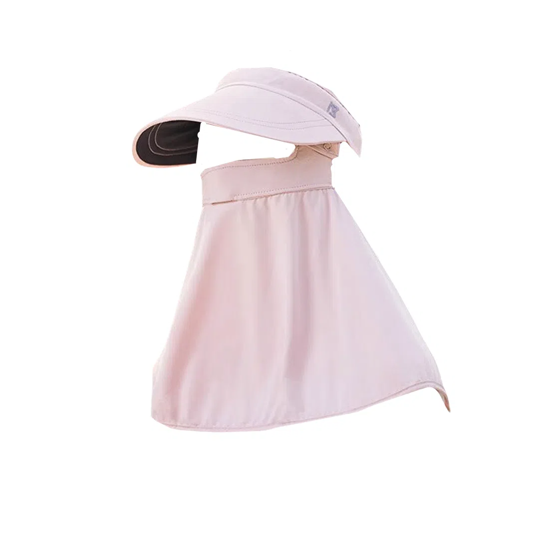 撞青春 防紫外线遮阳护颈面罩可拆卸便携透气 涤纶 防晒帽 男女同款情侣款