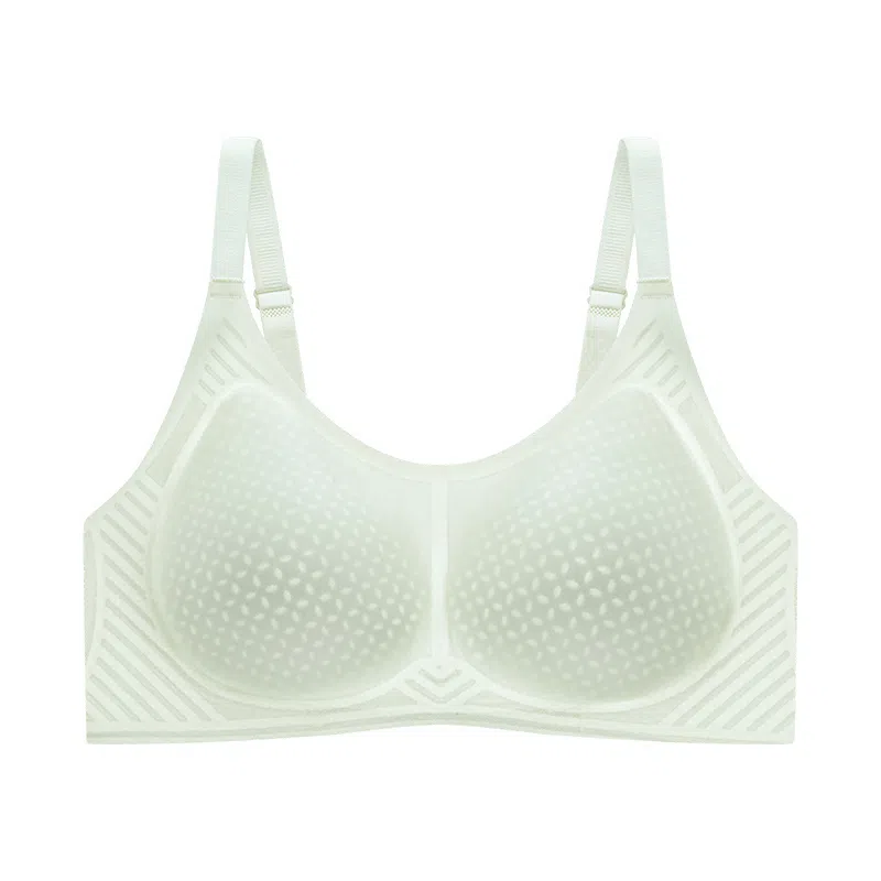 都市丽人 纯色透气聚拢薄款小胸无痕调整型文胸 女款