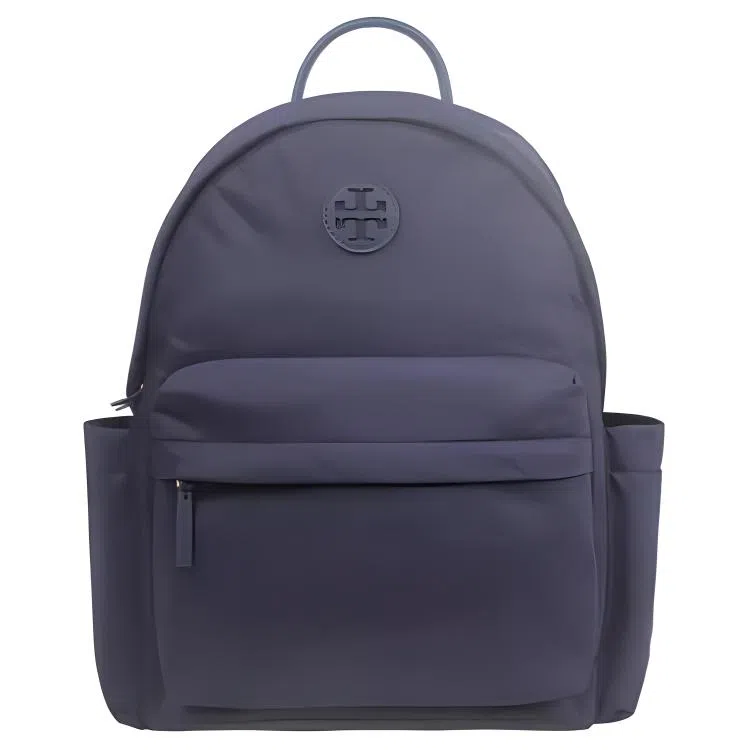 Tory Burch Classic Double-T Backpack Navy Large