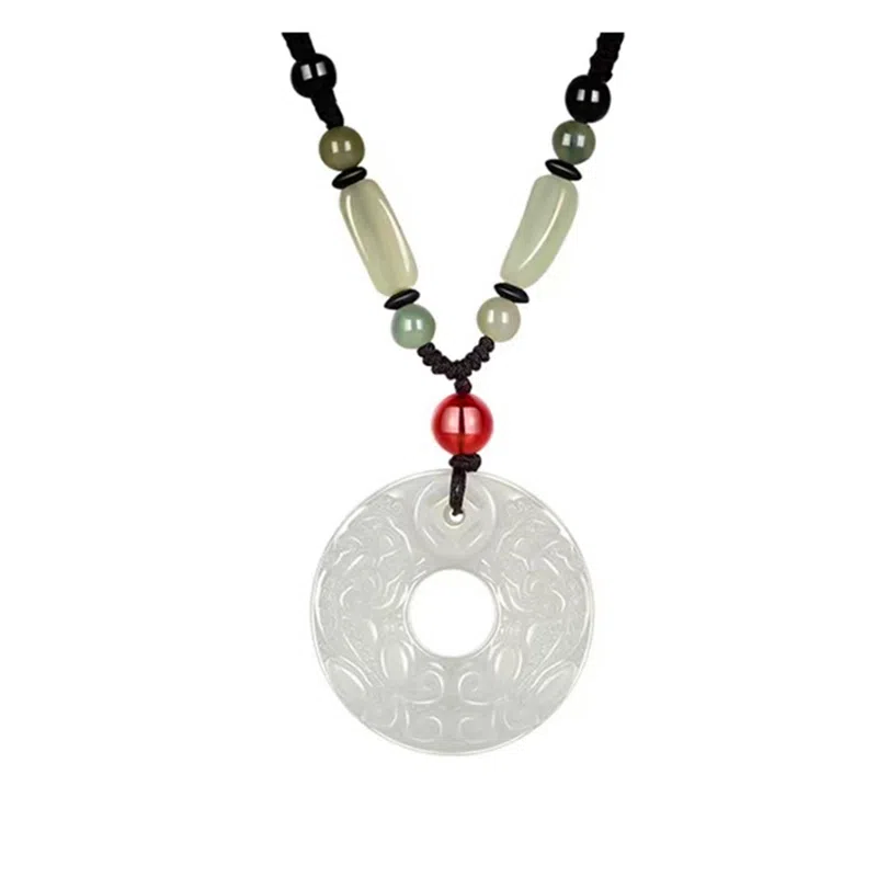 百年传琪 平安扣 招财转运貔貅 玉髓 玉石吊坠 男女同款情侣款