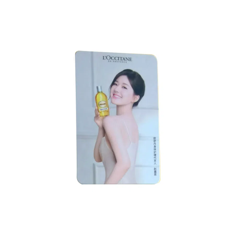 欧舒丹 赵露思 沐浴油 代言卡 明星小卡