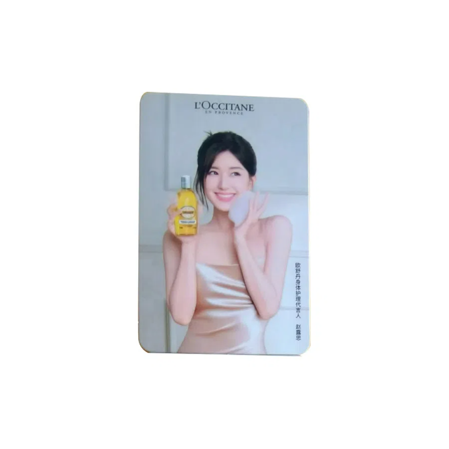 欧舒丹 赵露思 沐浴油 代言卡 明星小卡
