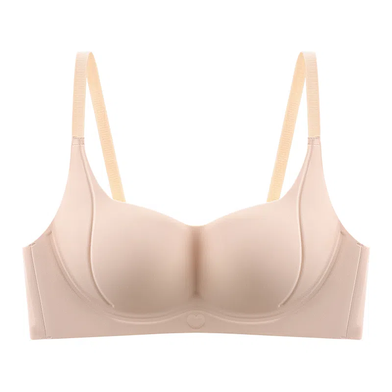 莫代尔 小胸聚拢饱满内衣显大无痕无钢圈薄款防下垂无钢圈软支撑透气美背胸罩文胸 女款 组合装