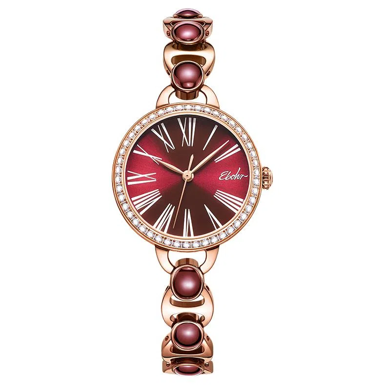 EBOHR Quartz White Dial Woman's Watch