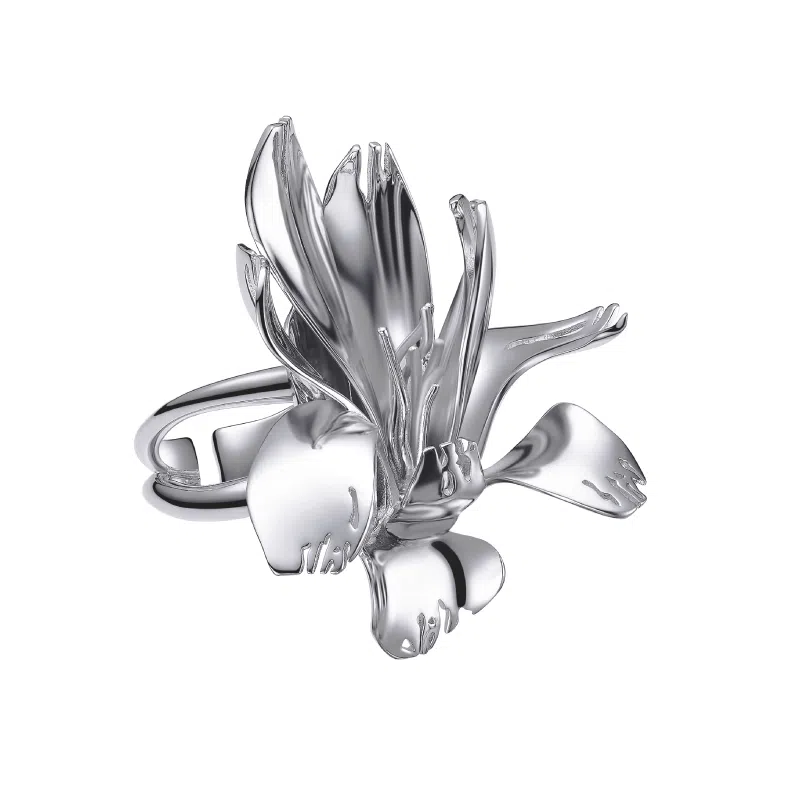 juunngle lab Orchid Ring Copper Gold Plated