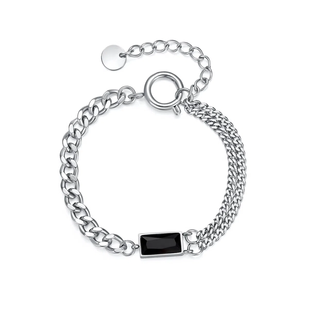 ZKY Double Layer Gem Chain