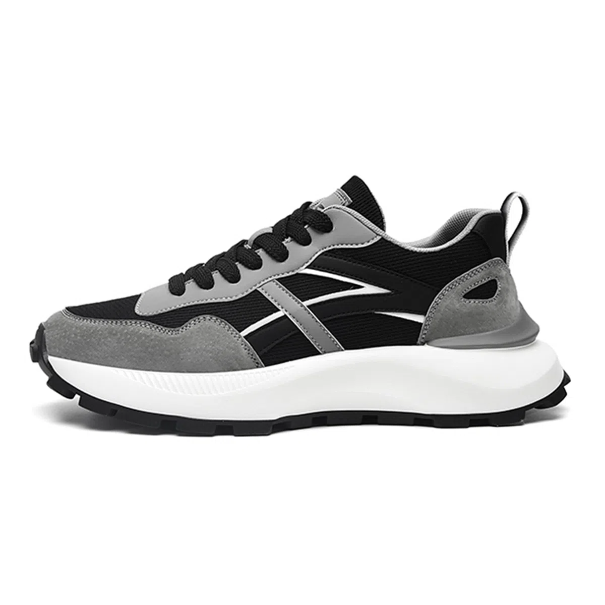 红蜻蜓 织物 网面透气防滑厚底阿甘鞋 复古国潮百搭休闲 增高平衡耐磨轻便 低帮 休闲鞋 男款