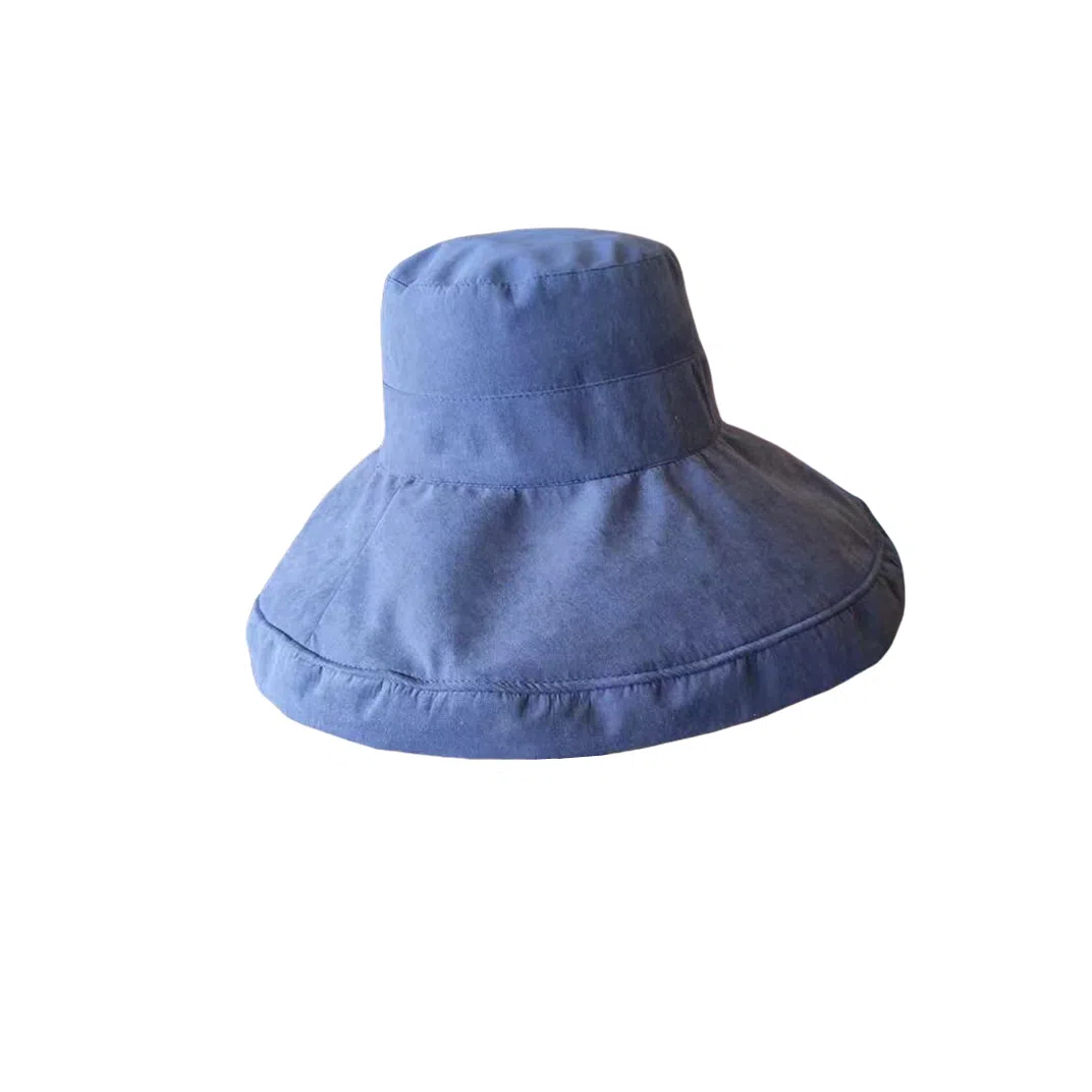 撞青春 大檐遮脸太阳帽户外出游盆帽夏天防晒 桃皮绒 渔夫帽 女款