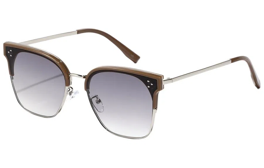 肯默复古大框太阳镜 防紫外线墨镜 细镜腿遮阳眼镜 男女通用 多色可选