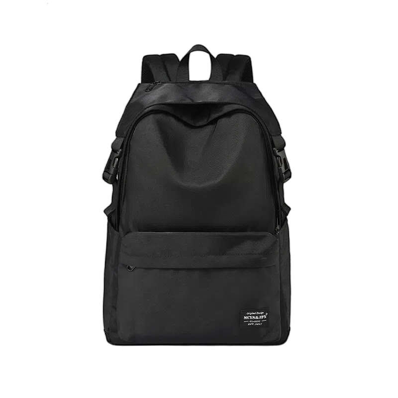 木村耀司 休闲运动简约百搭大容量通勤潮流多功能旅游运动多口袋 牛津纺 电脑包旅行包背包双肩包 男女同款 黑色/红色 大号