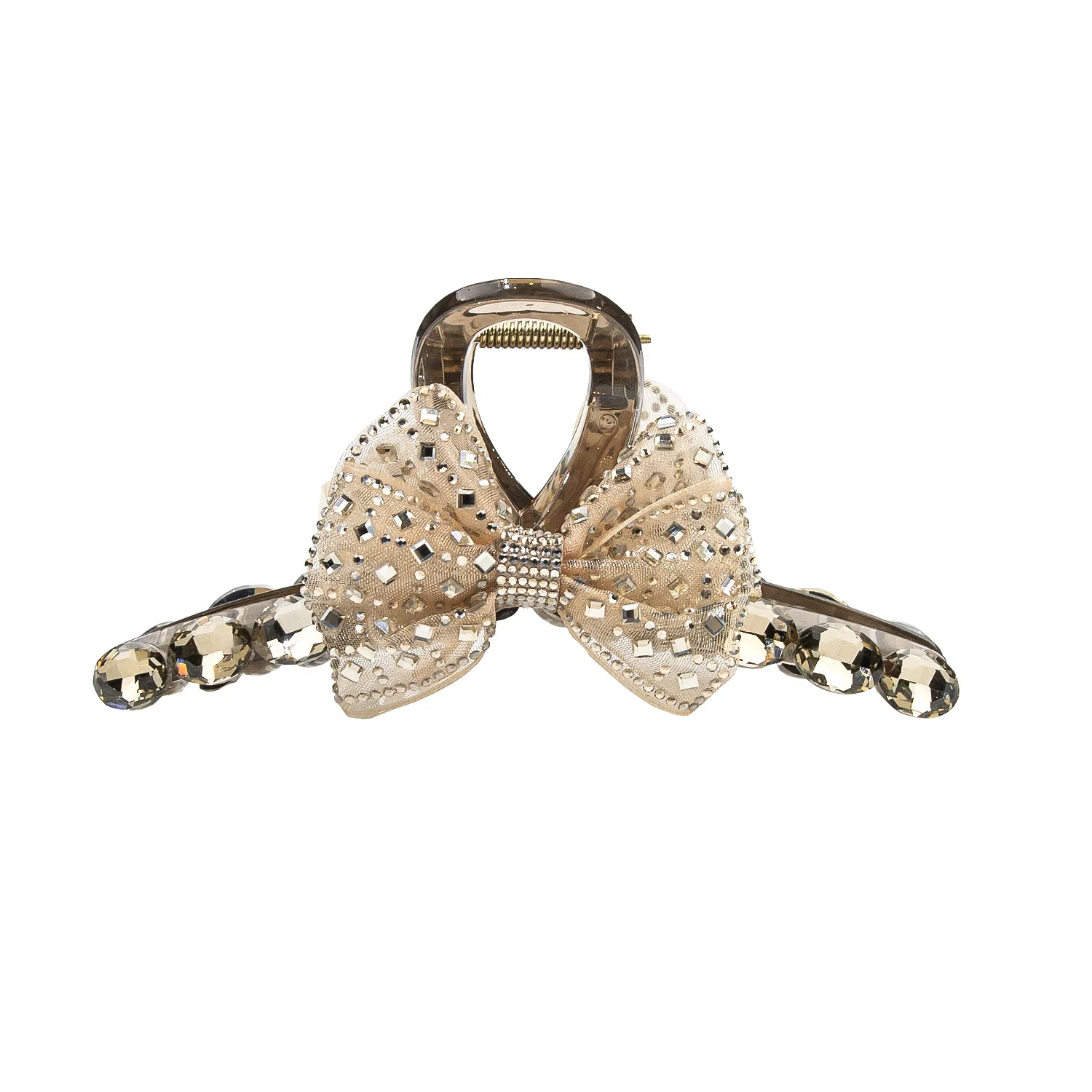 卡铂雅 金色休闲时尚潮流设计镶钻极简高级感港风气质 发夹 女款