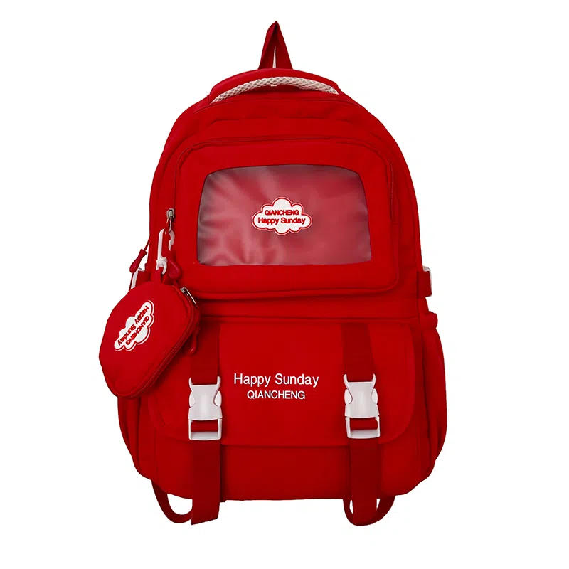 醇龙 尼龙男女通用多色书包小众设计尼龙高颜值日系学生书包大容量纯色旅行双肩包