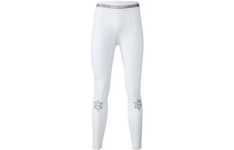 NORVINCY Star Print Leggings White